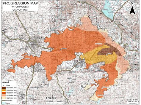 Witch Creek Fire Map: Assessing the Ecological Effects of the Wildfire